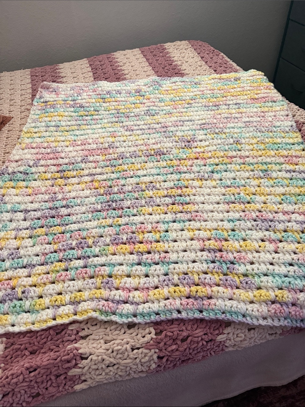 Handmade Multi Color Baby Blanket UNISEX